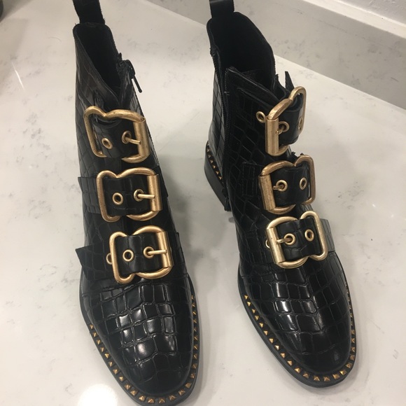 buckle ankle boots topshop